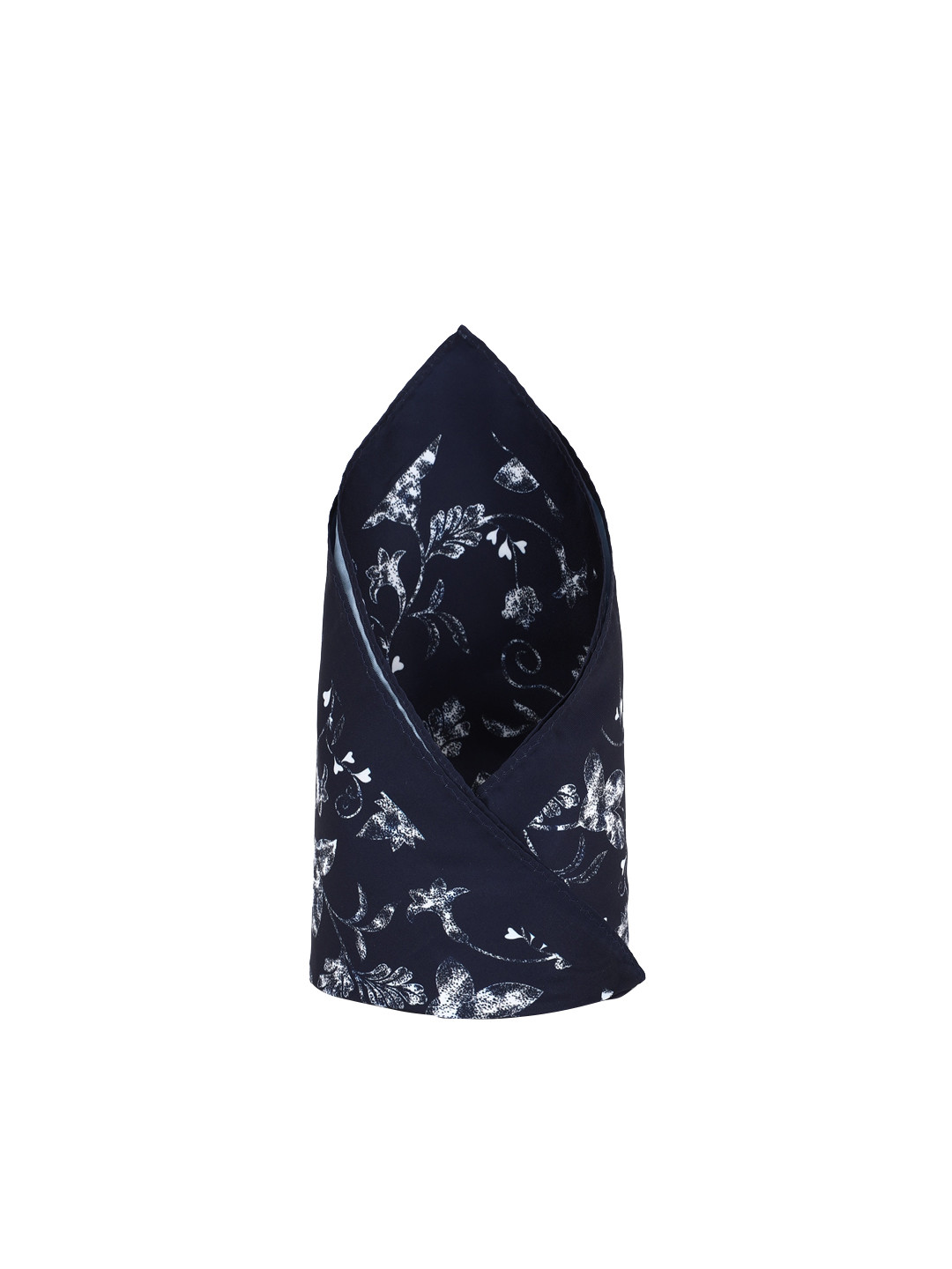 

Van Heusen Men Navy Blue Floral Printed Pocket Square