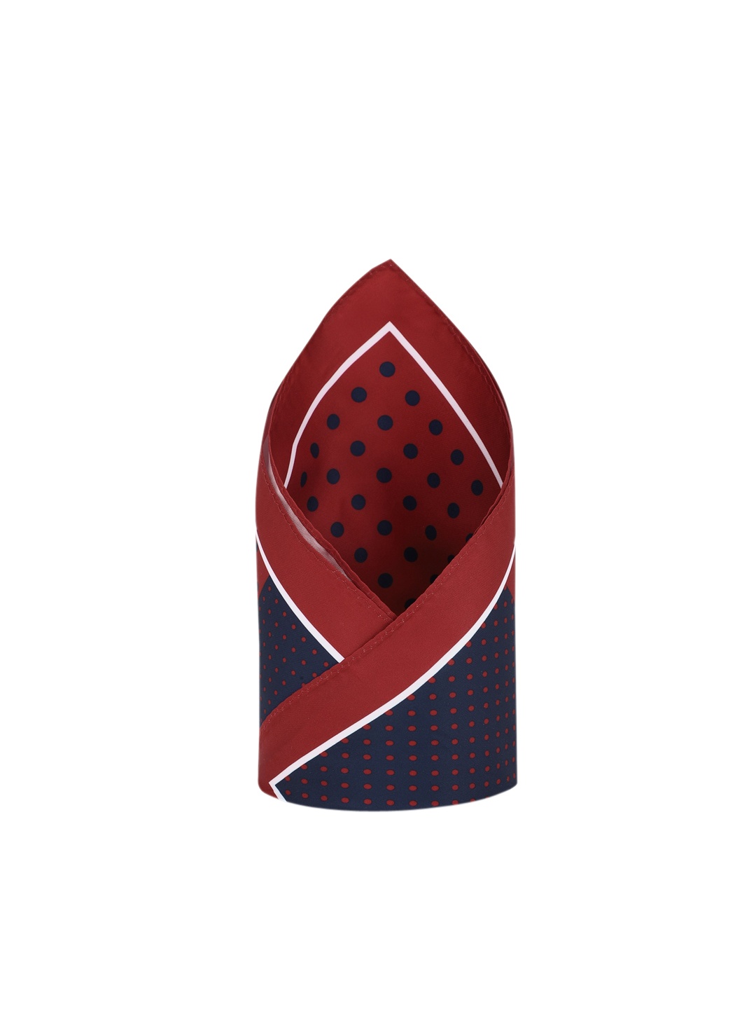 

Van Heusen Men Maroon & Black Printed Pocket Square