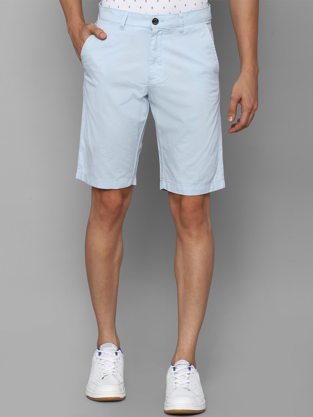 

Allen Solly Men Blue Slim Fit Pure Cotton Shorts