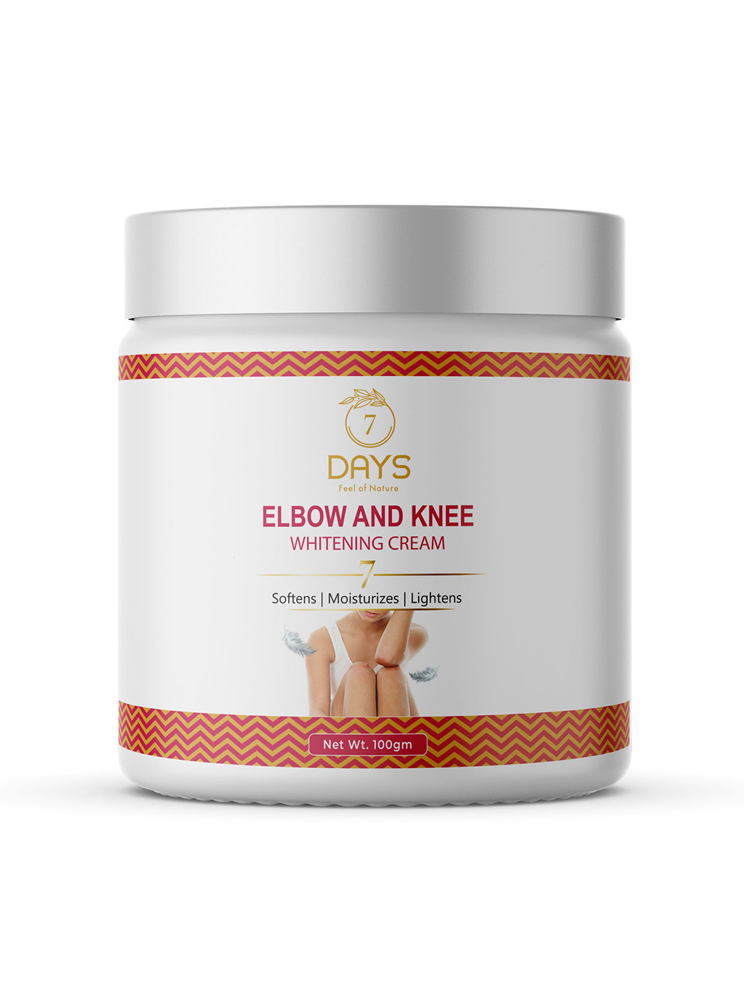 

7 DAYS Elbow & Knee Whitening Cream - 100g, White