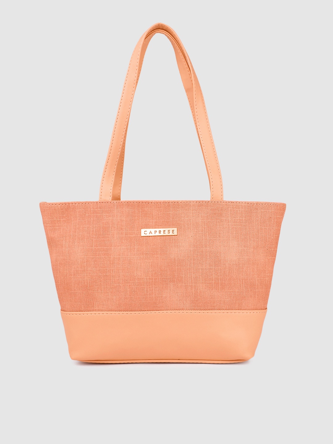 

Caprese Women Nude-Coloured Textured Structured Shoulder Bag