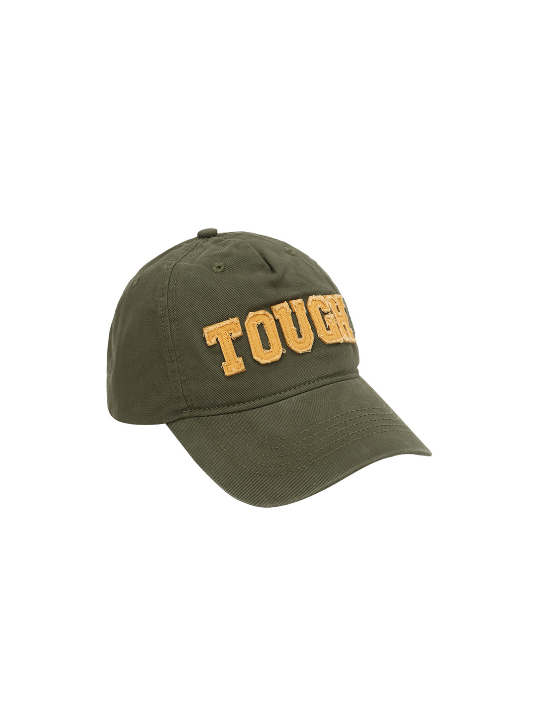 

Peter England Men Olive Green & Orange Printed Baseball Cap