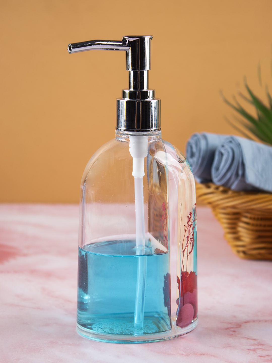 

MARKET99 Red & Silver Printed Soap Dispenser