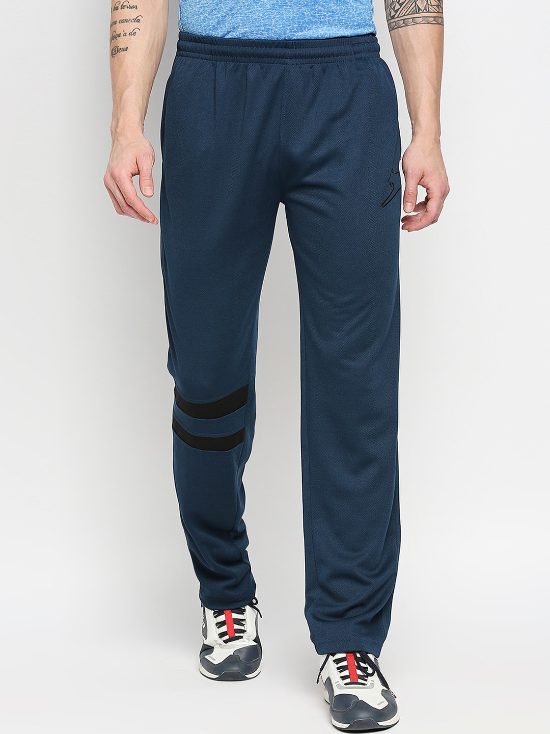 

Black Panther Men Blue Solid Track Pants