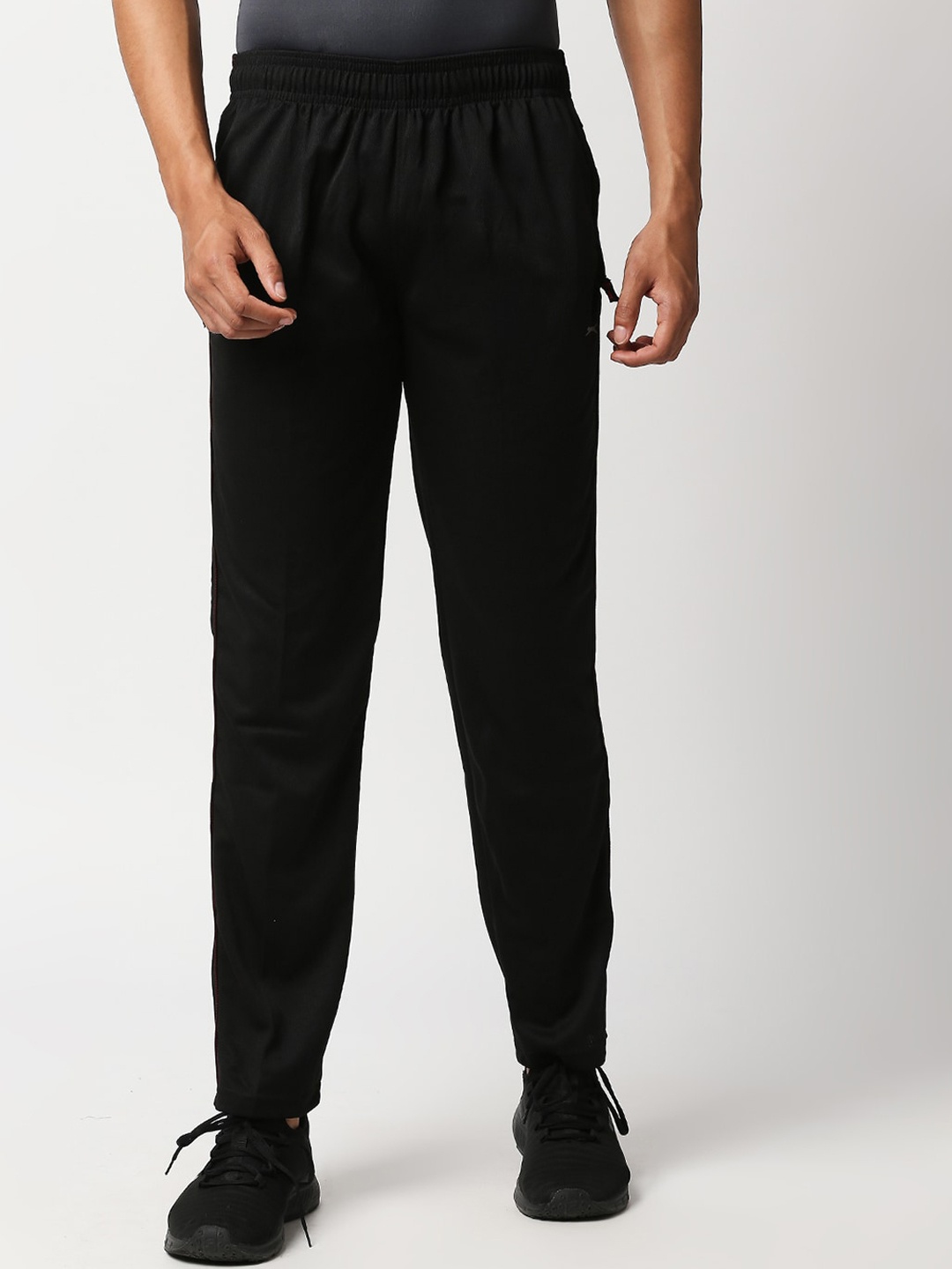 

Black Panther Men Black Solid Act-Fit Track Pant