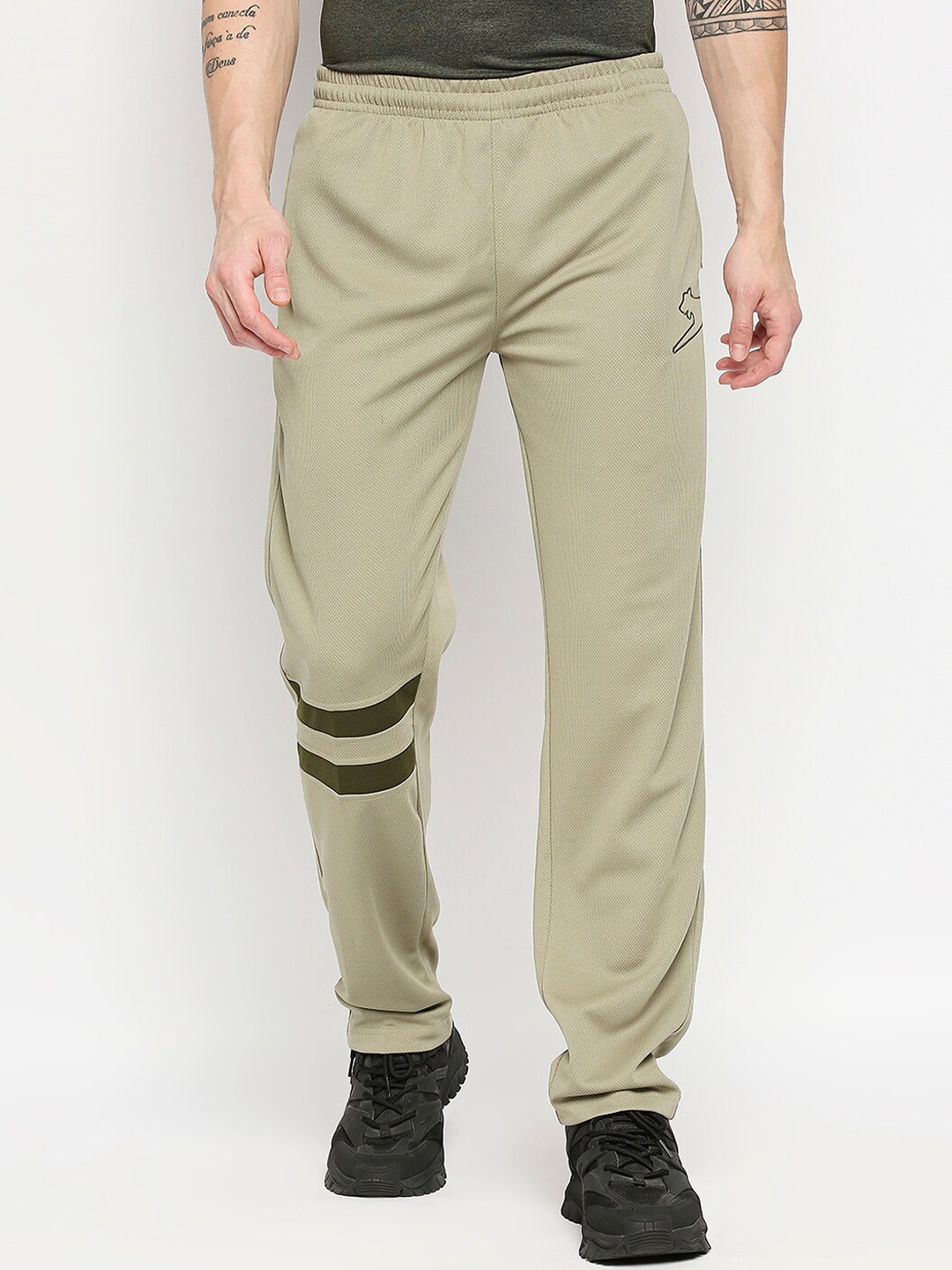 

Black Panther Men Beige Solid Track Pants