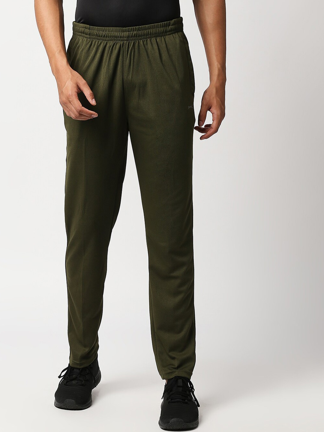 

Black Panther Men Olive Green Solid Track Pants