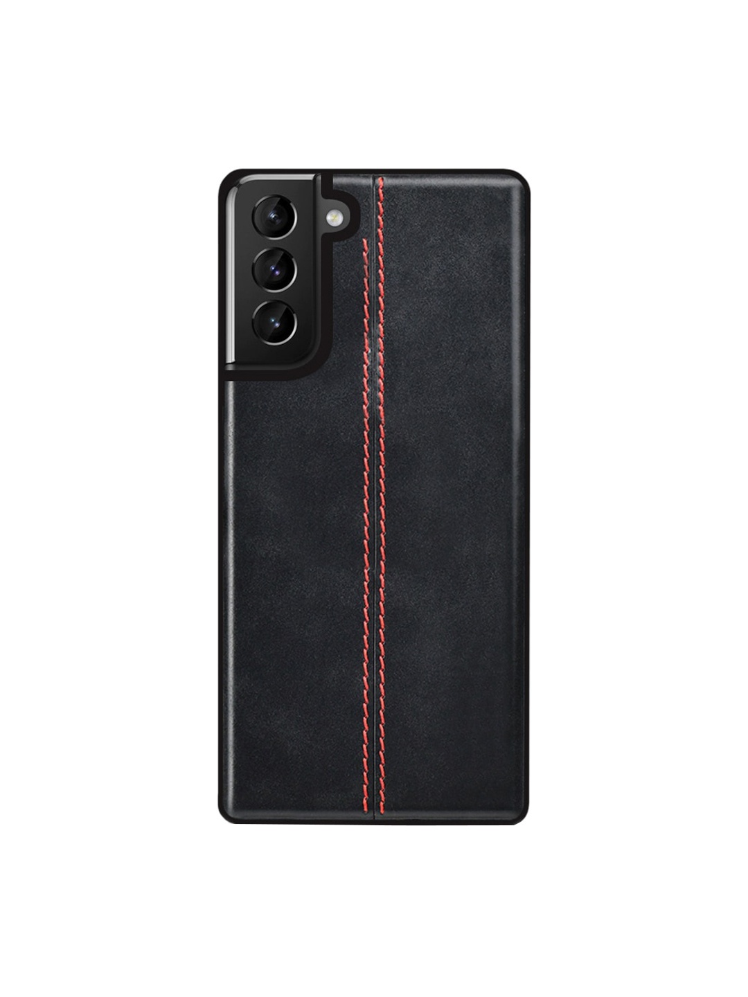 

TREEMODA Unisex Black Samsung Galaxy S22 Plus Leather Back Case