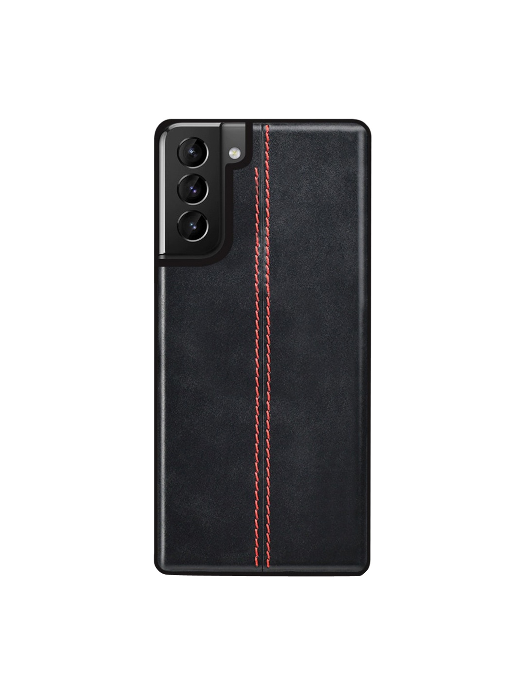 

TREEMODA Black Solid Leather Samsung Galaxy S21 + Back Case
