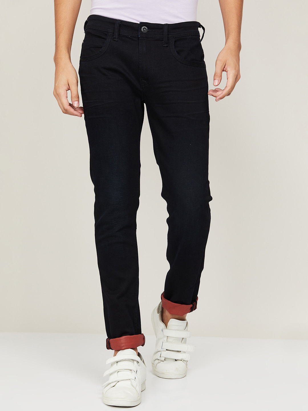 

Forca by Lifestyle Men Black Slim Fit Jeans