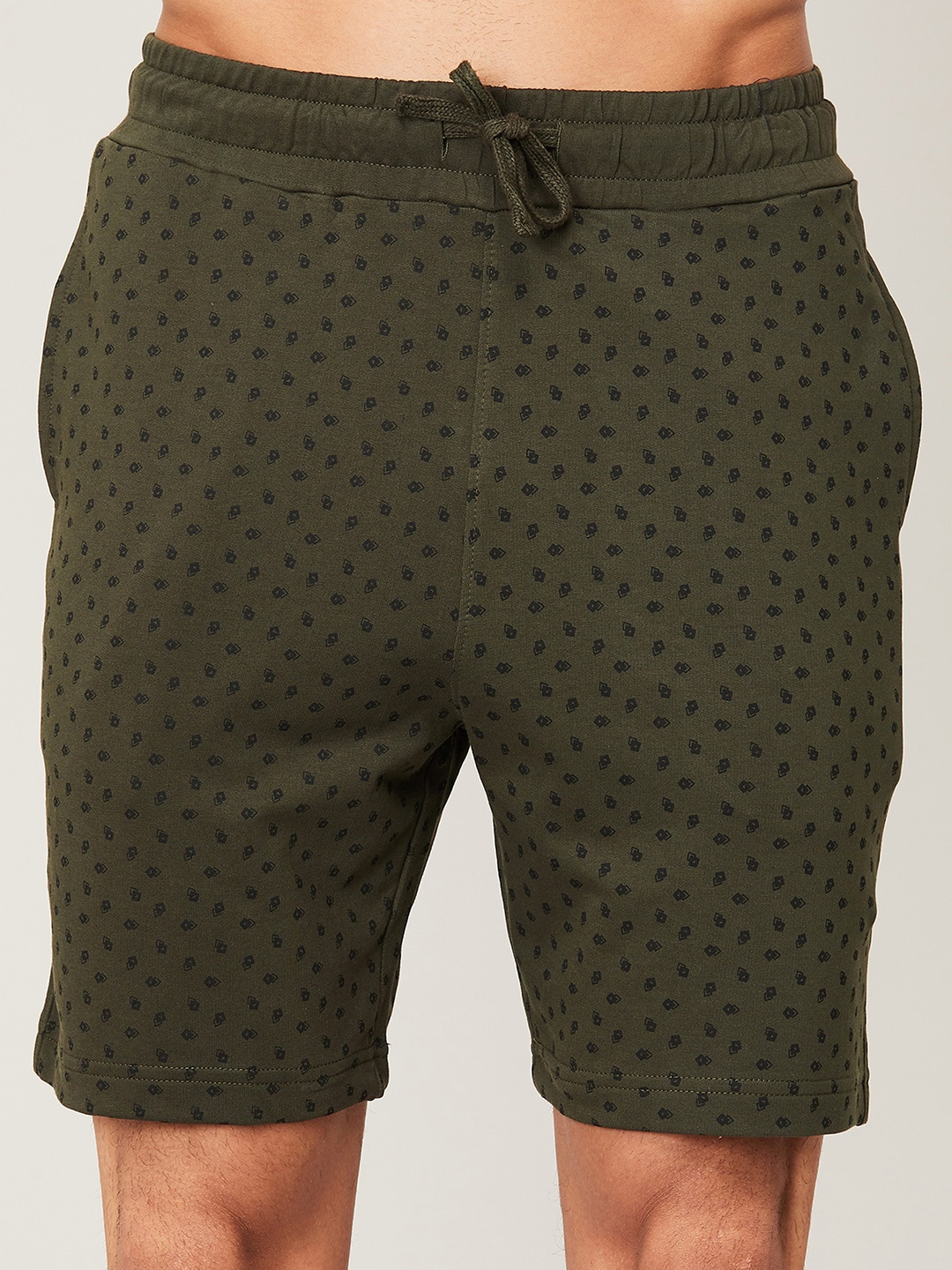 

Fame Forever by Lifestyle Men Olive Green Printed Shorts