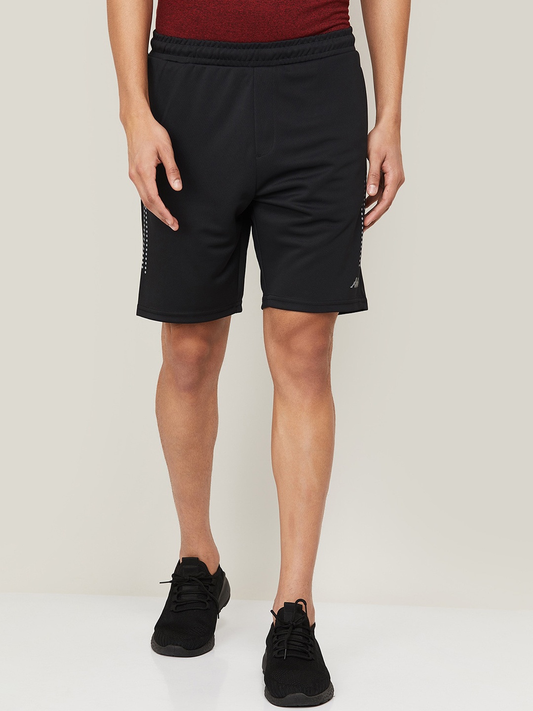 

Kappa Men Black Cotton Sports Shorts