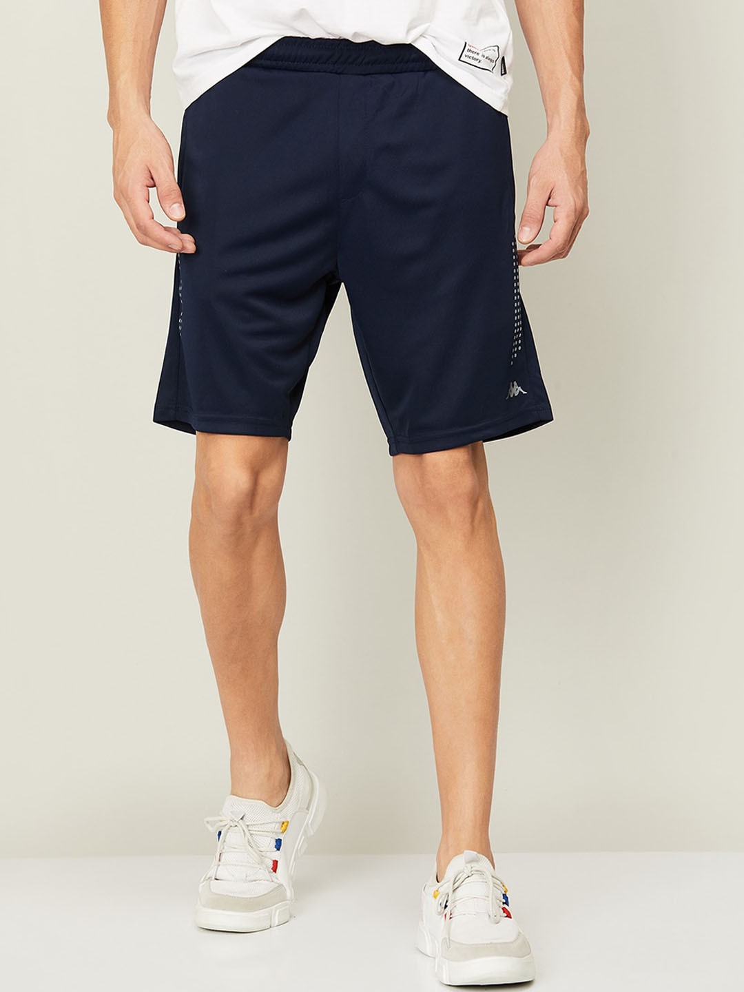 

Kappa Men Navy Blue Sports Shorts