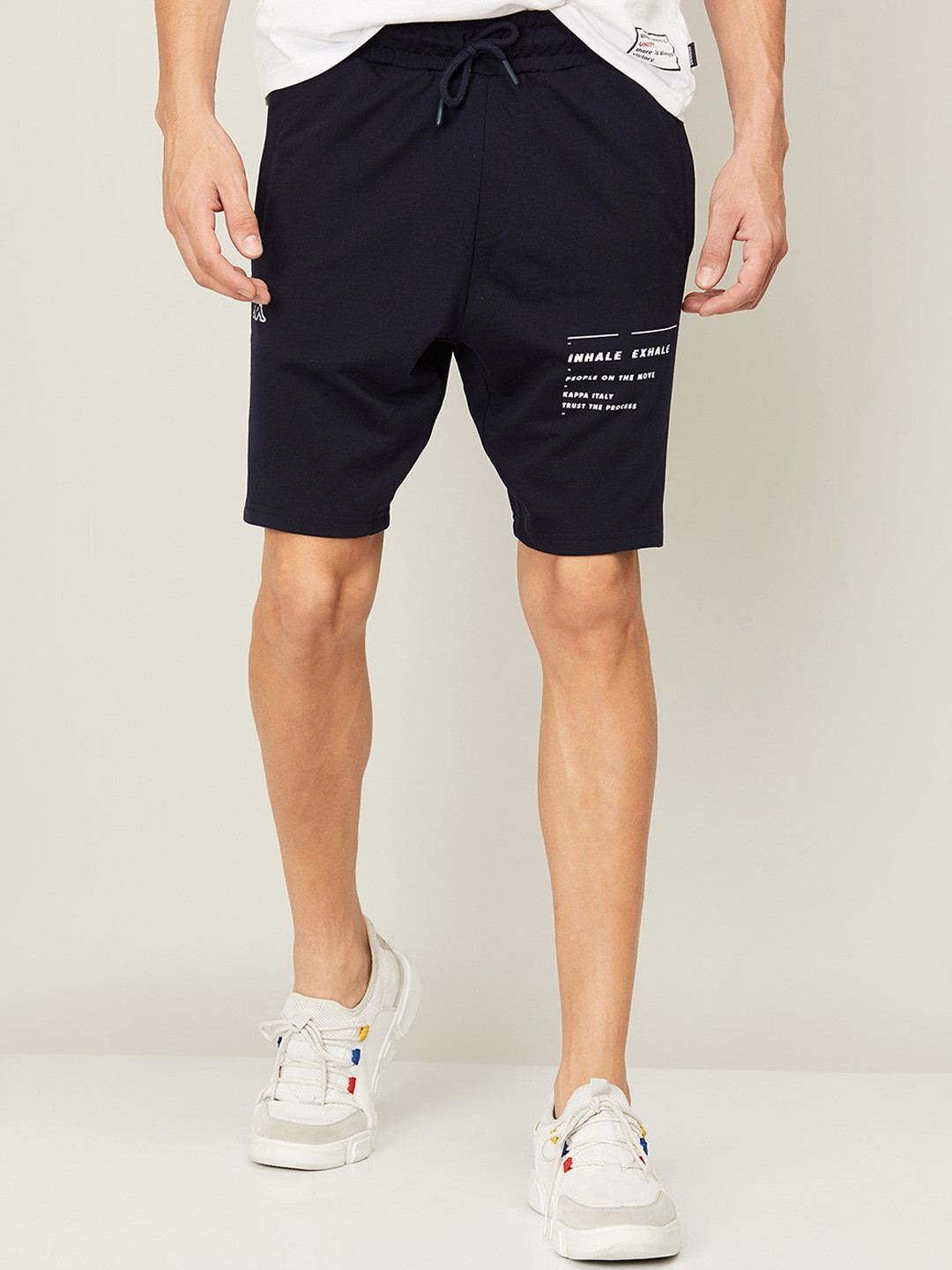 

Kappa Men Navy Blue Cotton Shorts