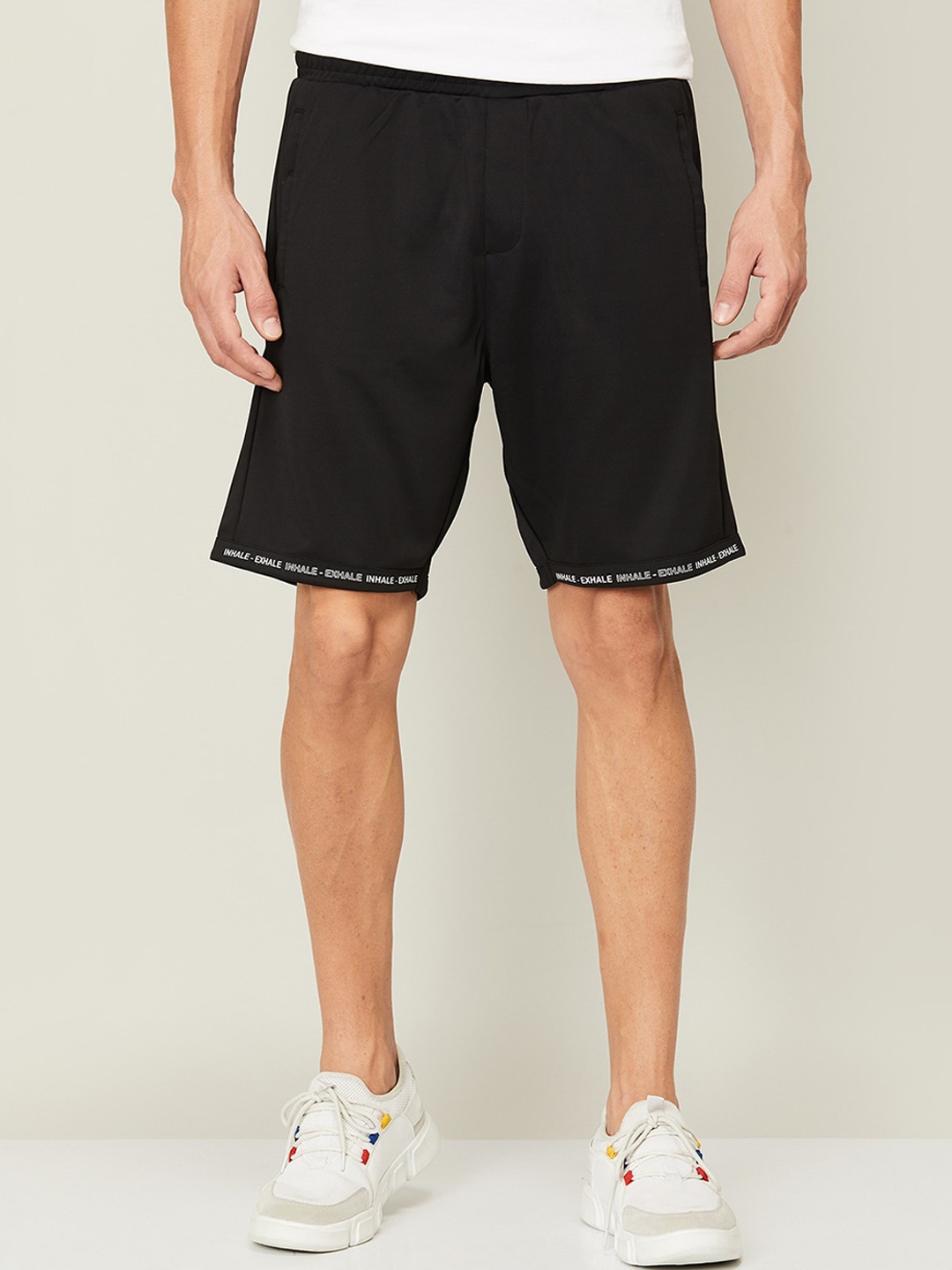 

Kappa Men Black Solid Shorts