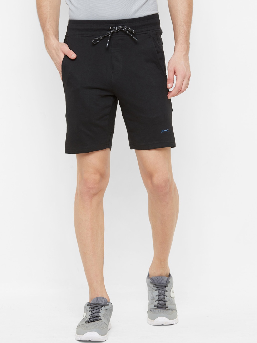 

Black Panther Men Black Running Sports Shorts