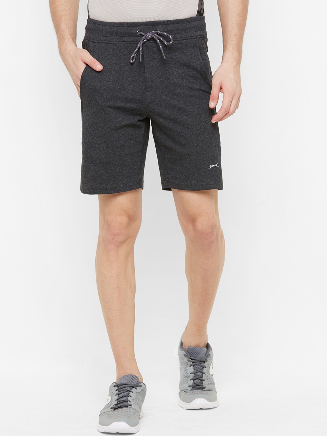 

Black Panther Men Charcoal Grey Running Sports Shorts
