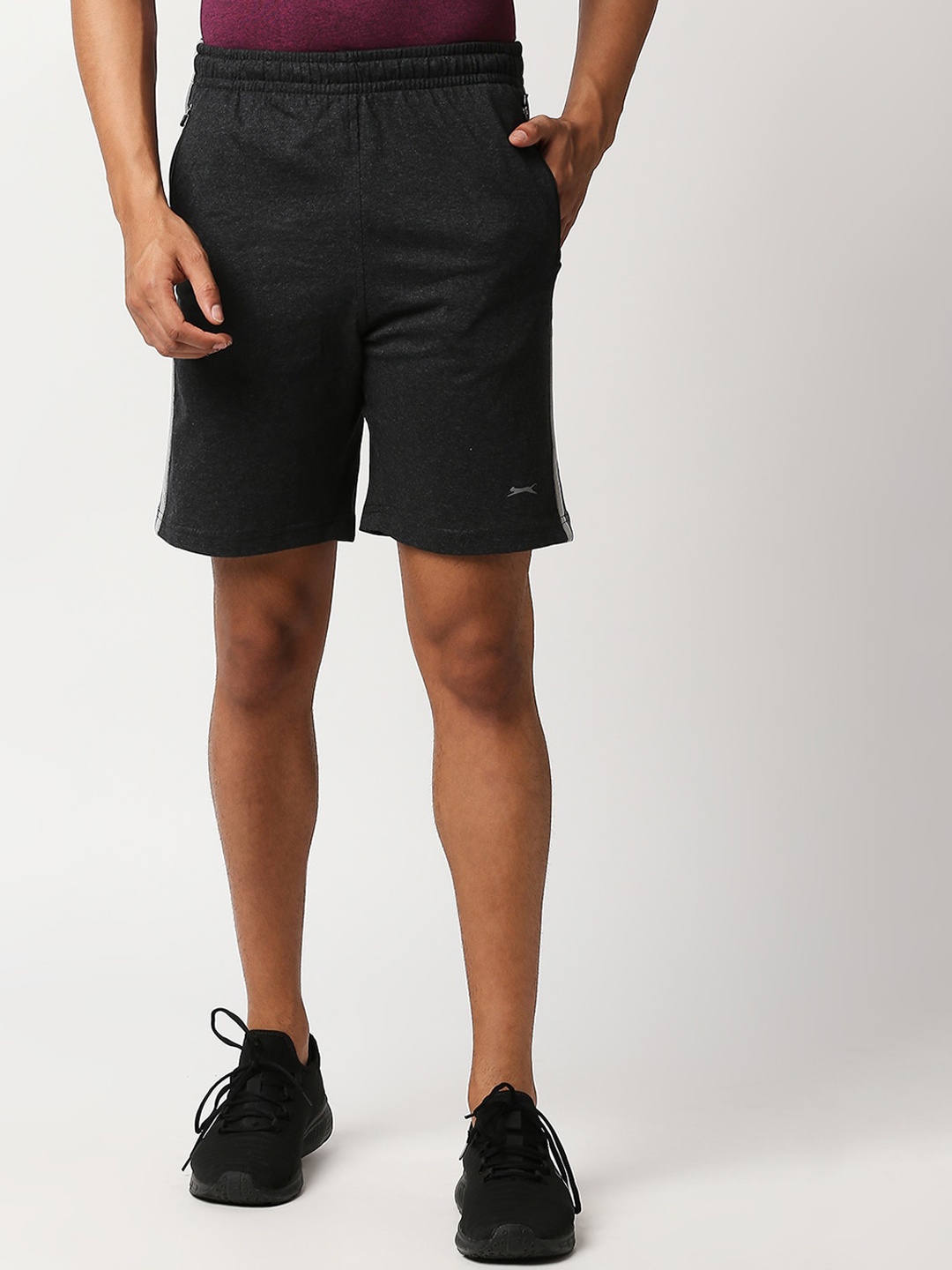 

Black Panther Men Grey Running Sports Shorts