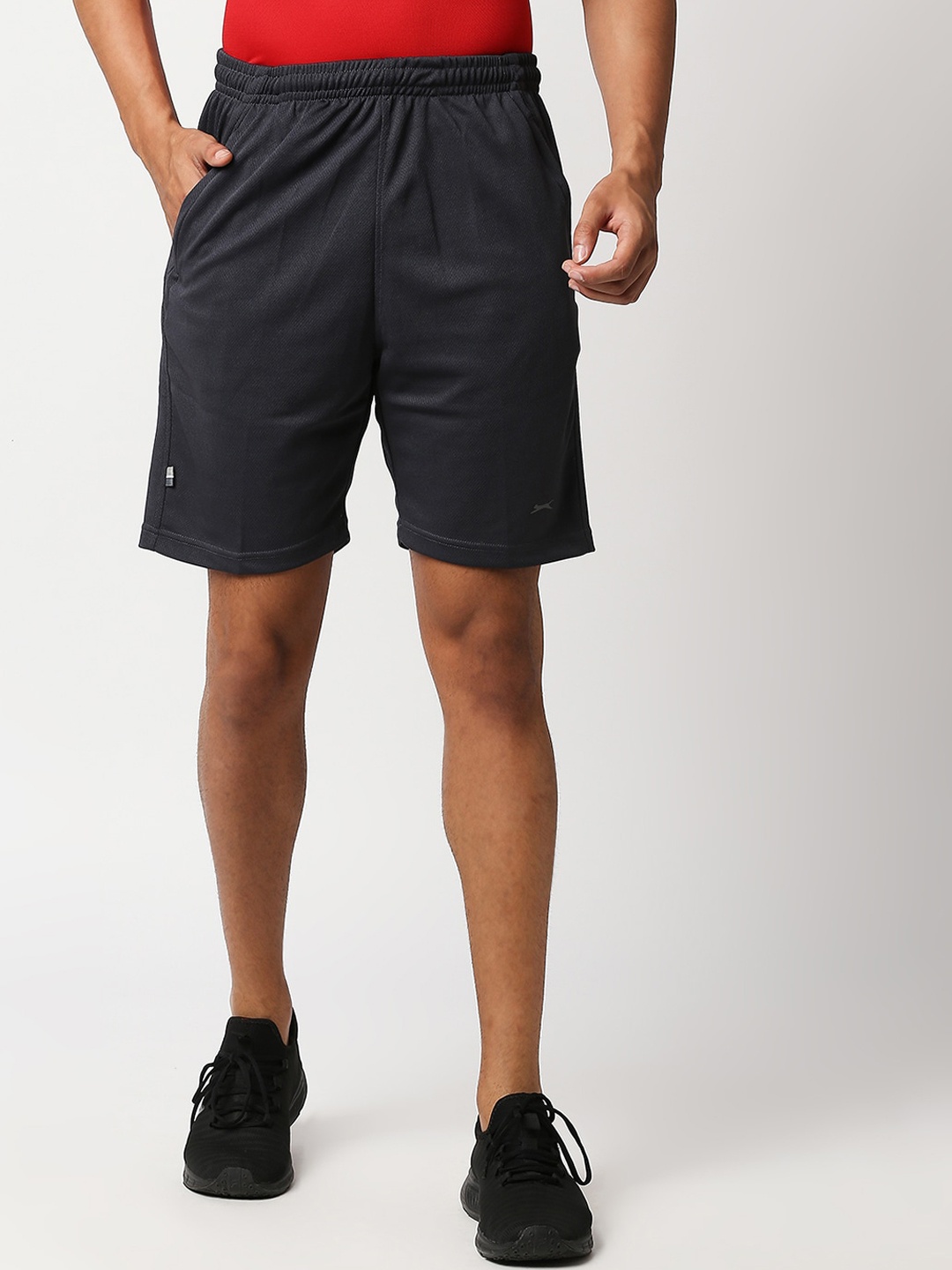 

Black Panther Men Navy Blue Running Shorts