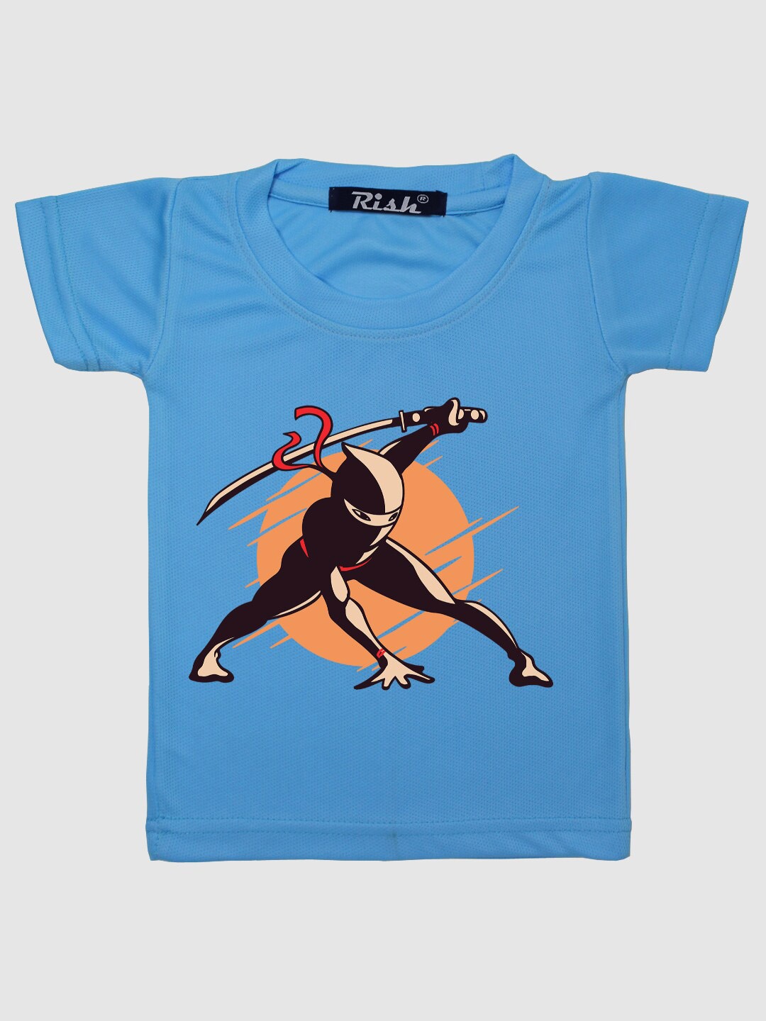 

RISH Kids Blue Ninja Printed T-shirt