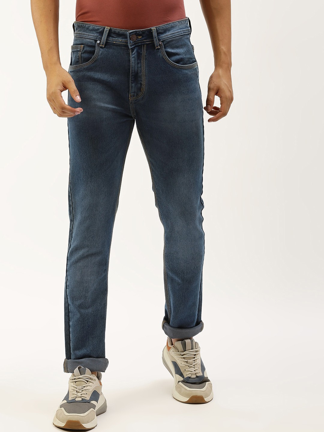

High Star Men Blue Slim Fit Light Fade Stretchable Jeans