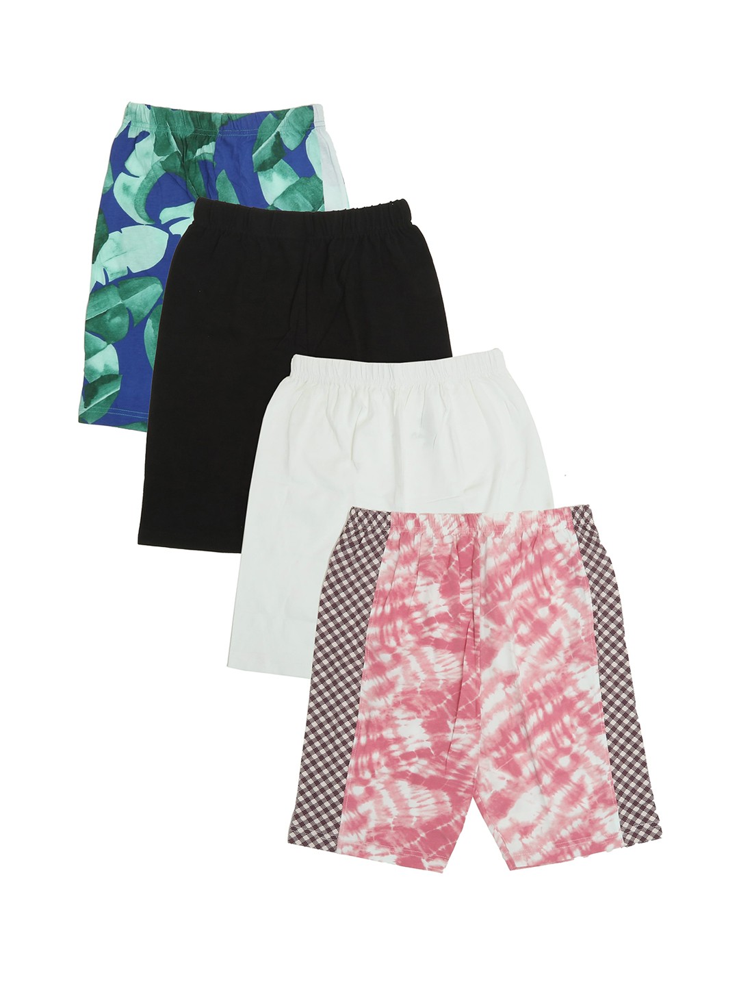 

OLIVE MIST Boys Pack of 4 Multicoloured Printed Antimicrobial Shorts, Multi