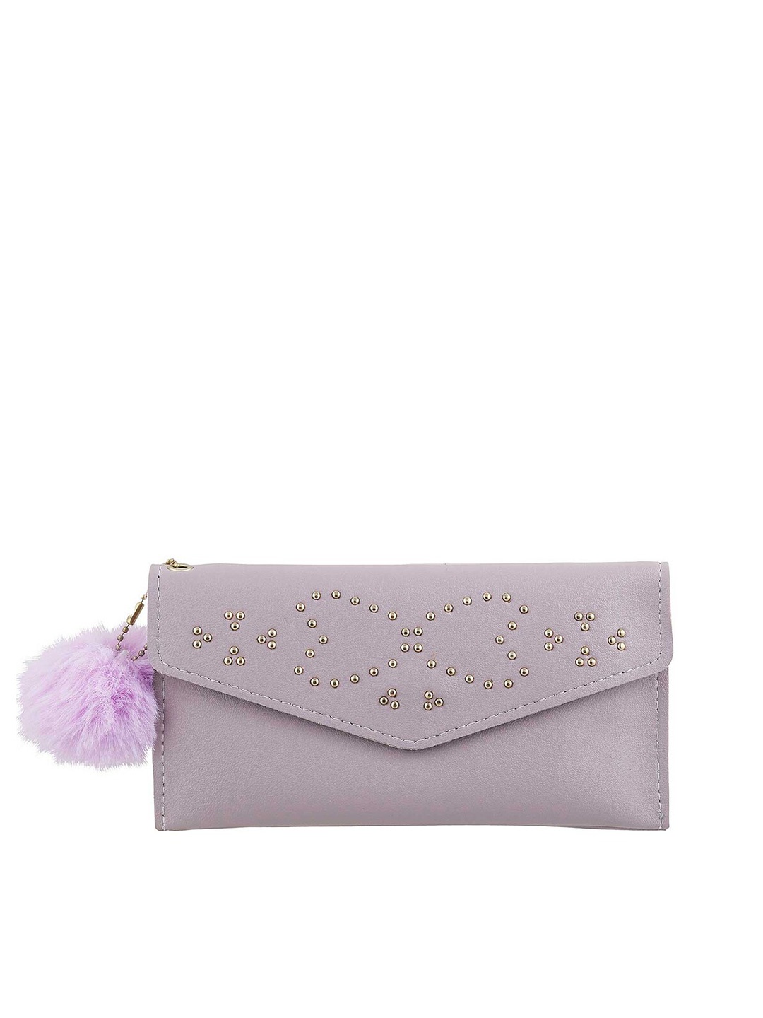 

WALKWAY by Metro Purple Embellished Envelope Clutch
