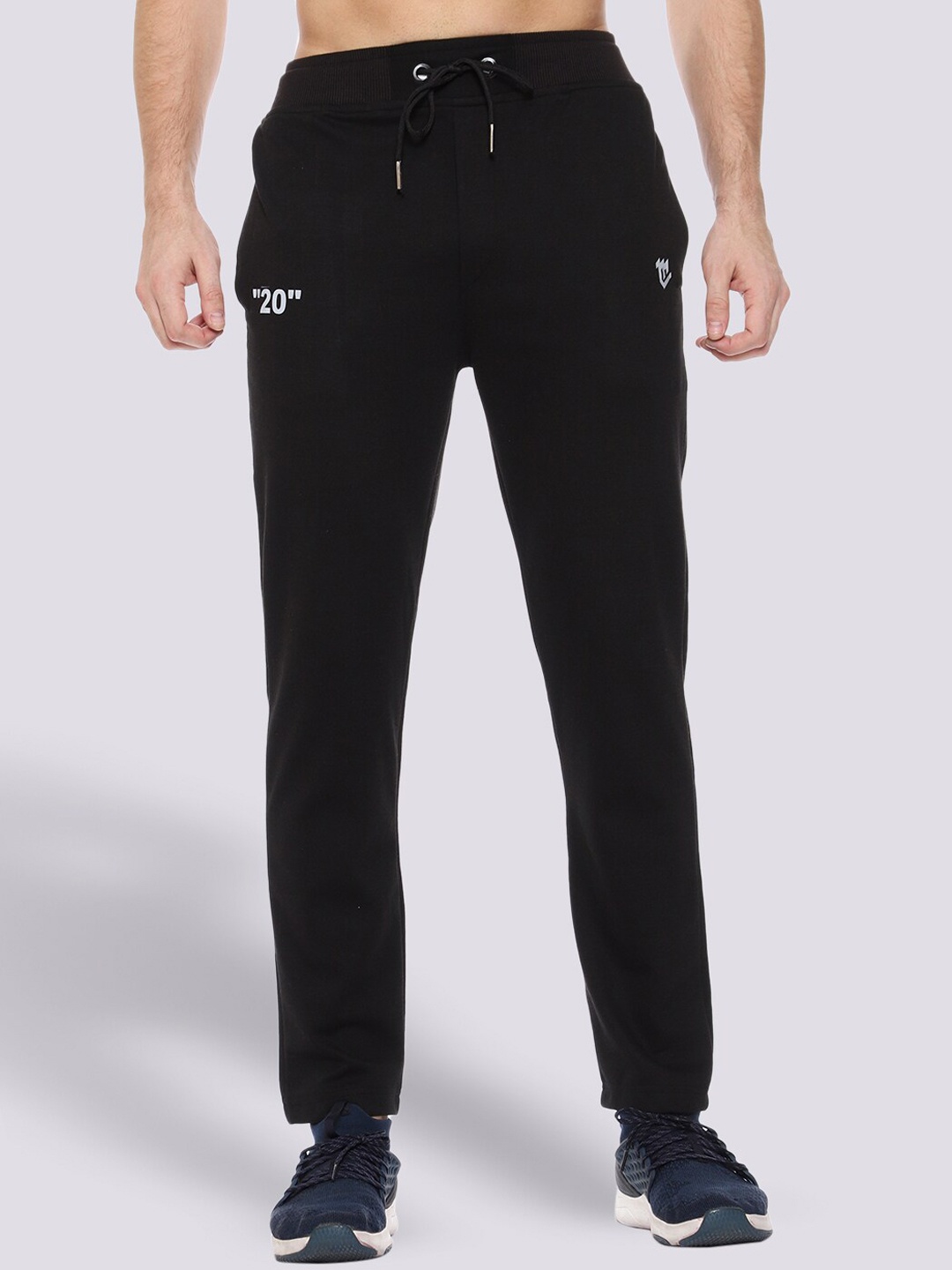 

Mark Leute Men Black Solid Cotton Joggers