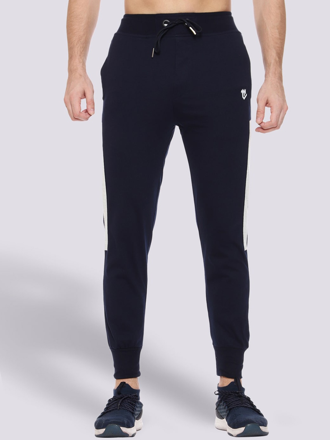 

Mark Leute Men Blue Solid Joggers