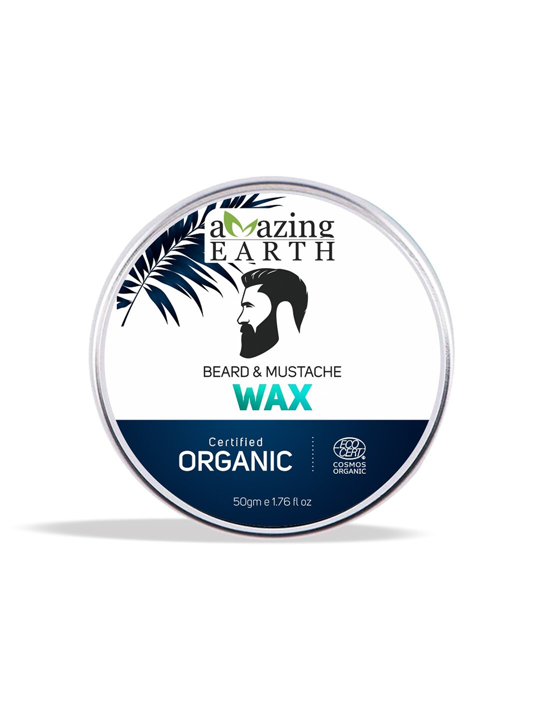 

Amazing Earth Men Beard and Mustache Wax - 50 g, White