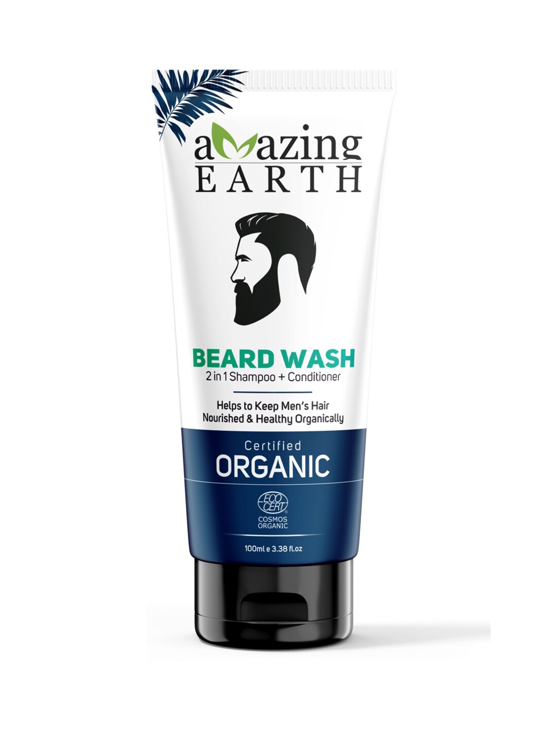 

Amazing Earth 2-In-1 Shampoo + Conditioner Beard Wash - 100 ml, White