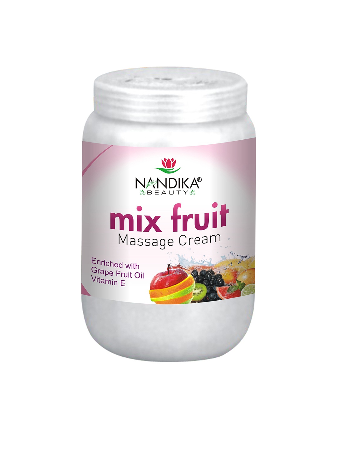 

NANDIKA BEAUTY Mix Fruit Face Massage Cream With Grapefruit Oil & Vitamin E - 800 g, Pink