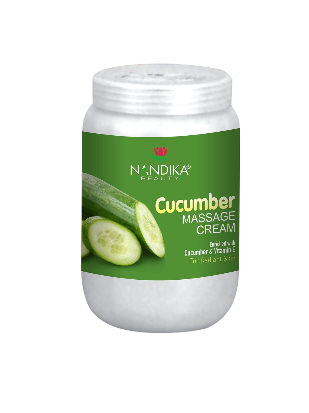 

NANDIKA BEAUTY Cucumber Face Massage Cream with Vitamin E for Radiant Skin - 800 g, Green