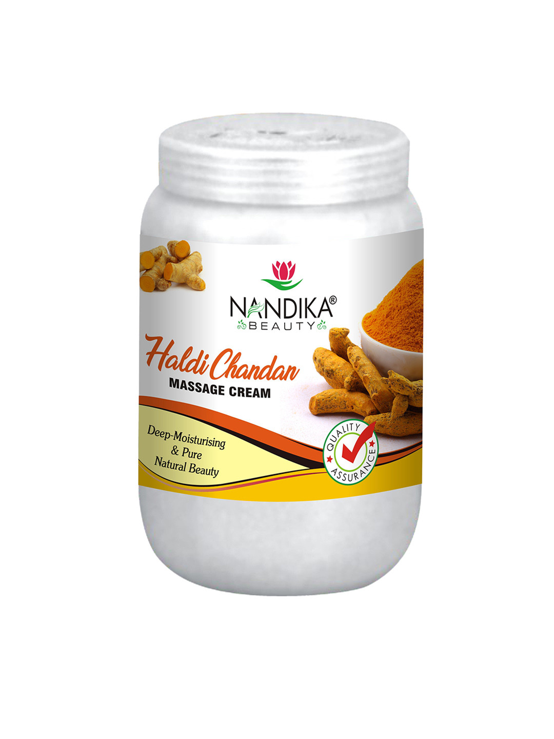 

NANDIKA BEAUTY Haldi Chandan Massage Cream - 800g, White
