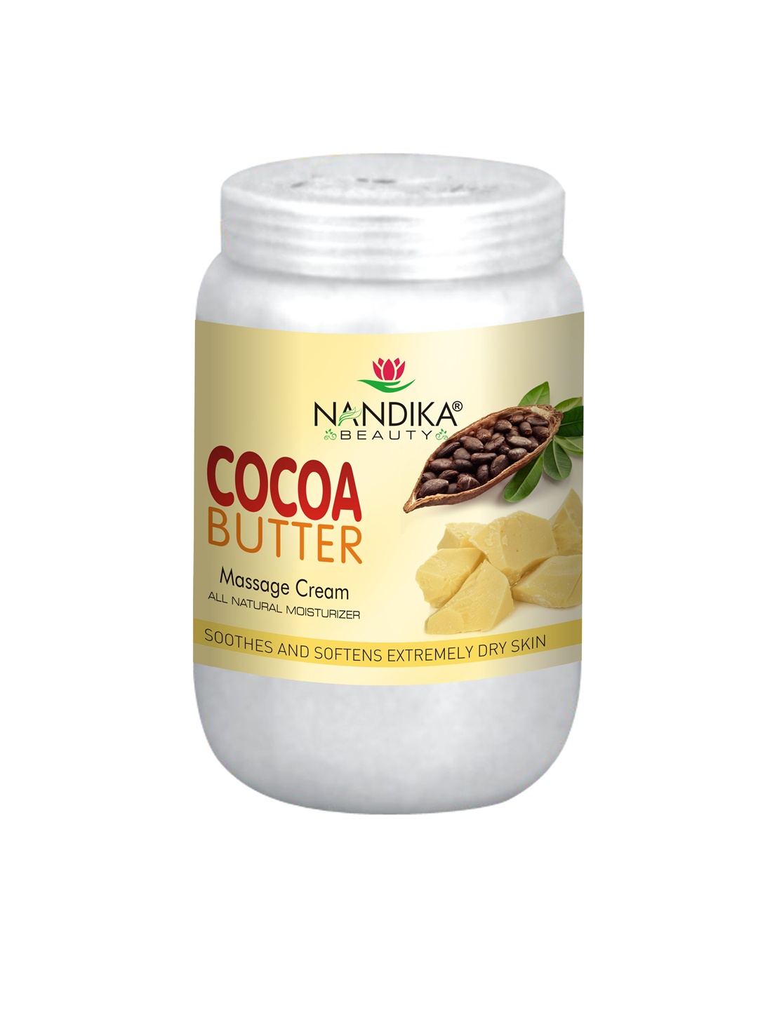 

NANDIKA BEAUTY Cocoa Butter Massage Cream - 800g, Beige