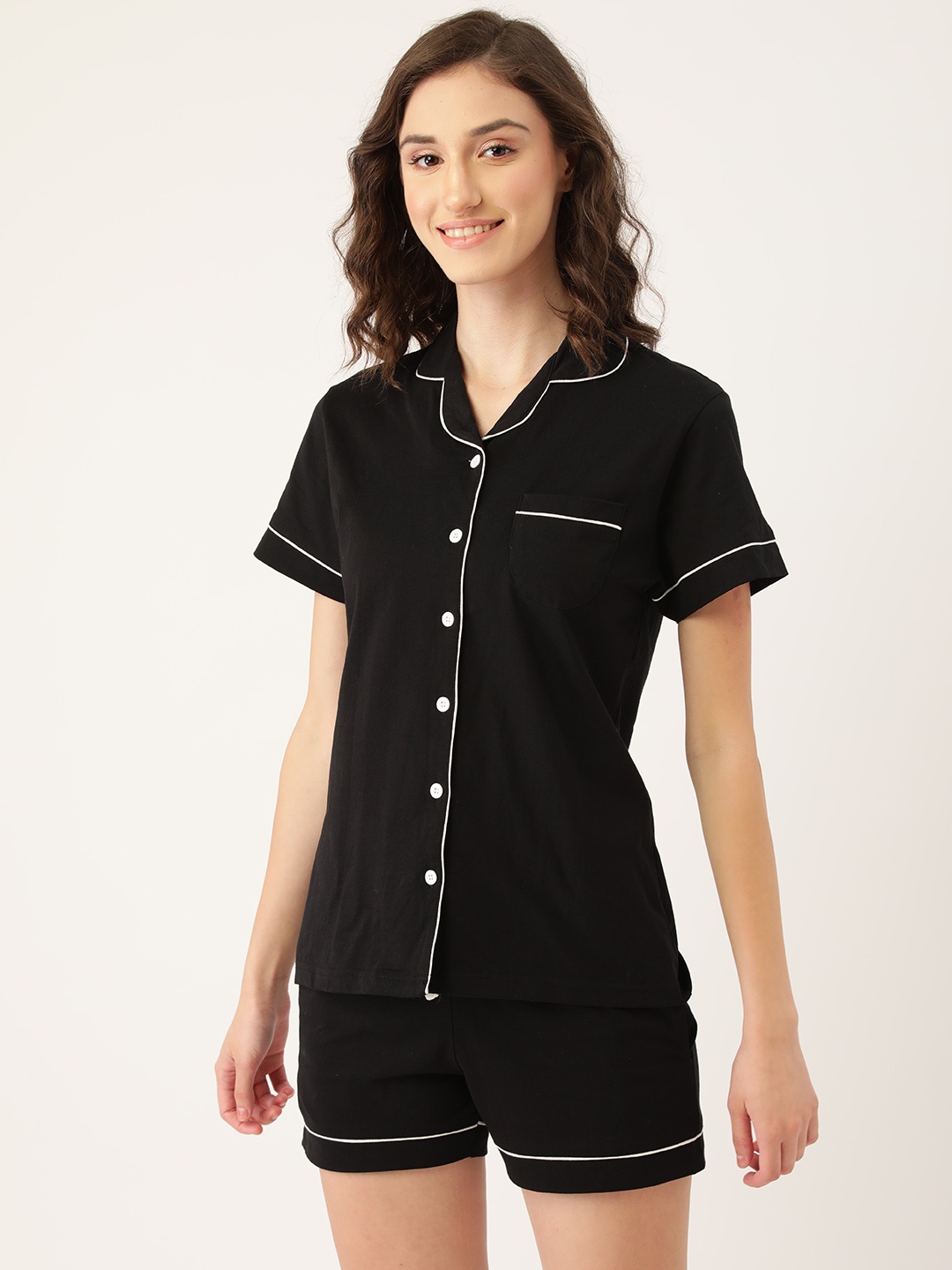 

Nite Flite Women Black Night suit