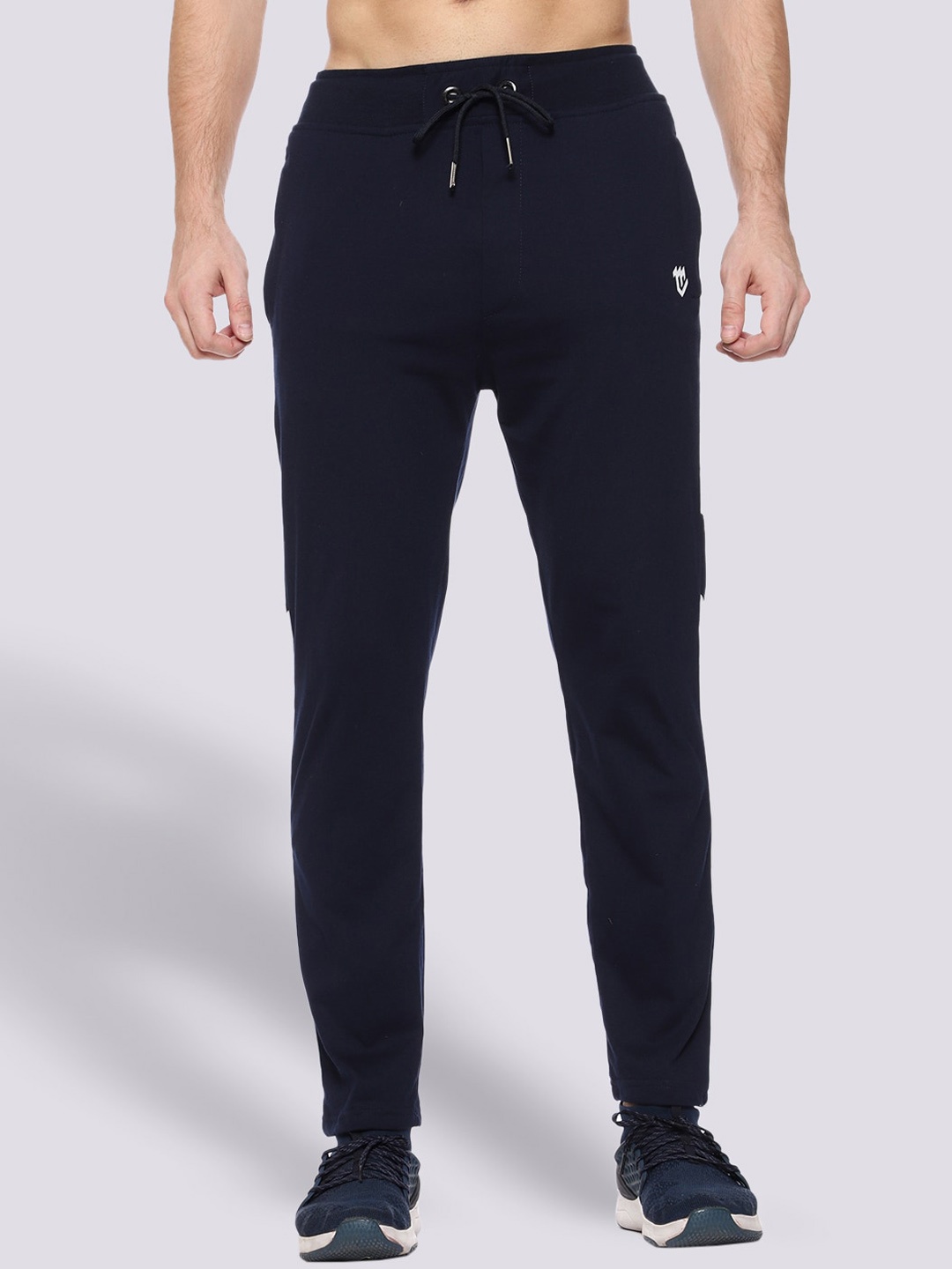 

Mark Leute Men Navy Blue Solid Track Pant