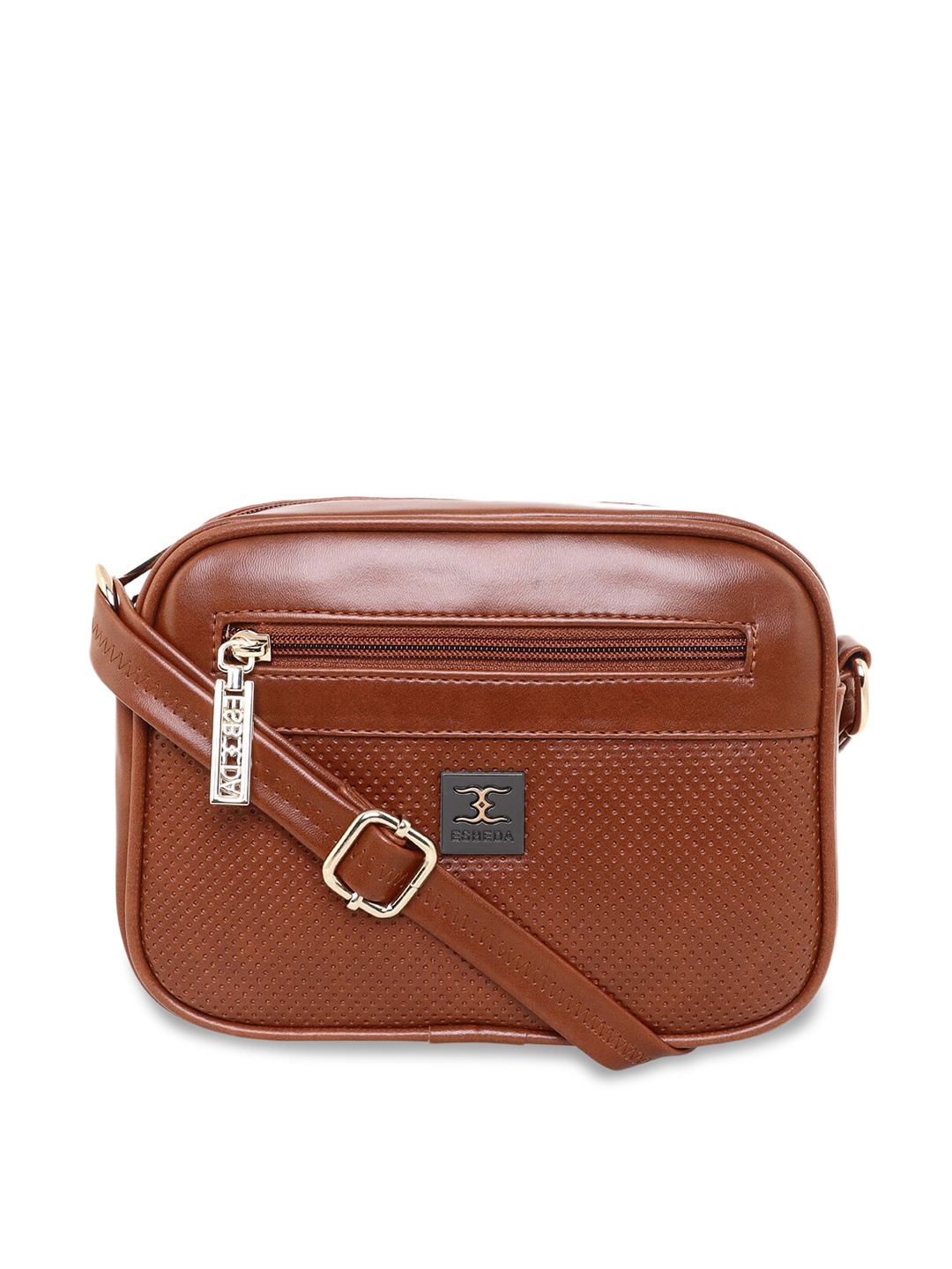 

ESBEDA Brown Tan Color Tiny Dots Sling Bag