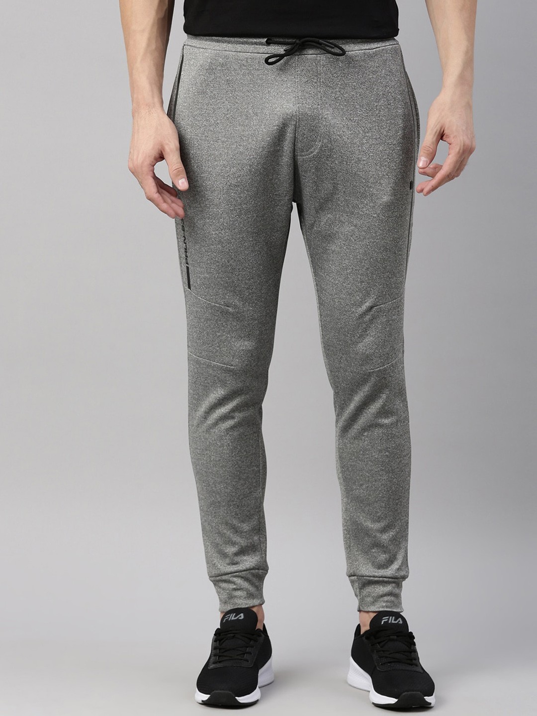 

Proline Active Men Grey Solid Cotton Joggers