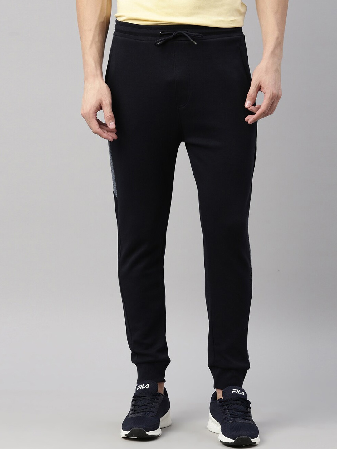 

Proline Active Men Navy Blue Solid Cotton Joggers