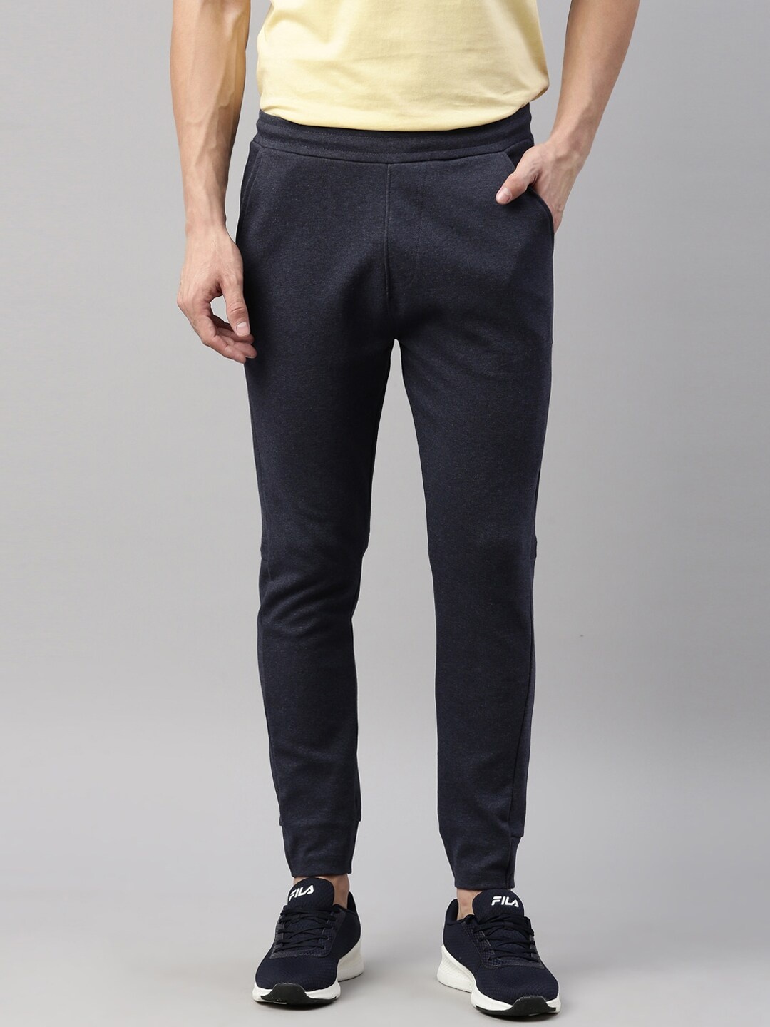 

Proline Active Men Blue Solid Cotton Joggers
