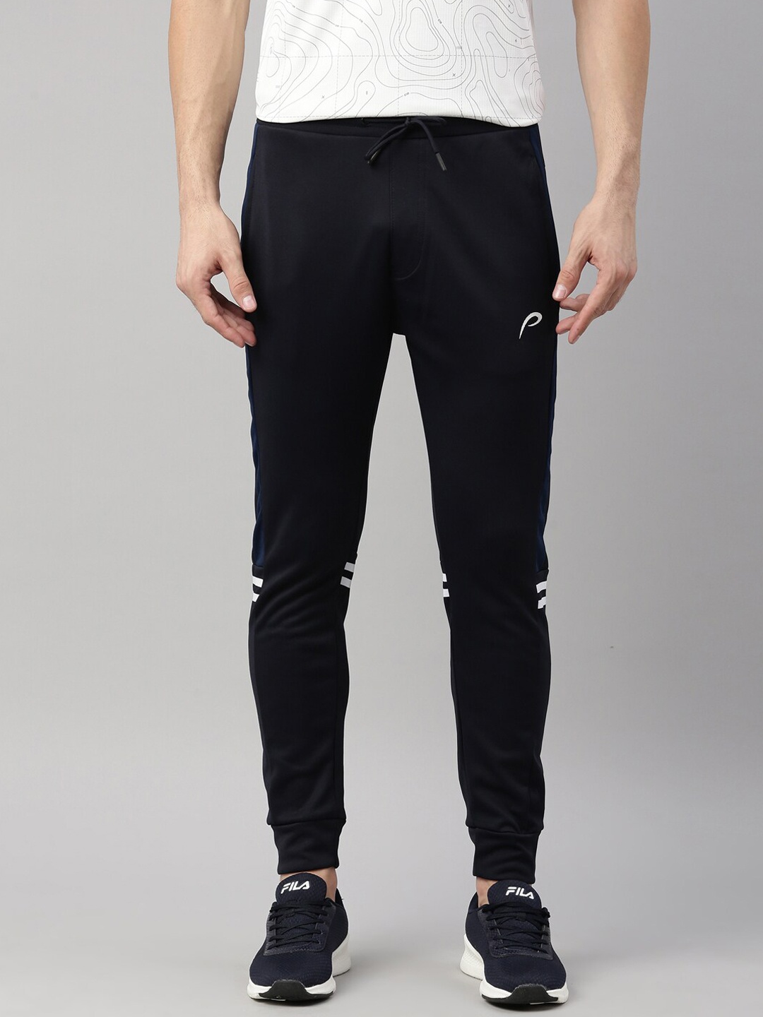 

Proline Active Men Navy Blue Solid Cotton Joggers