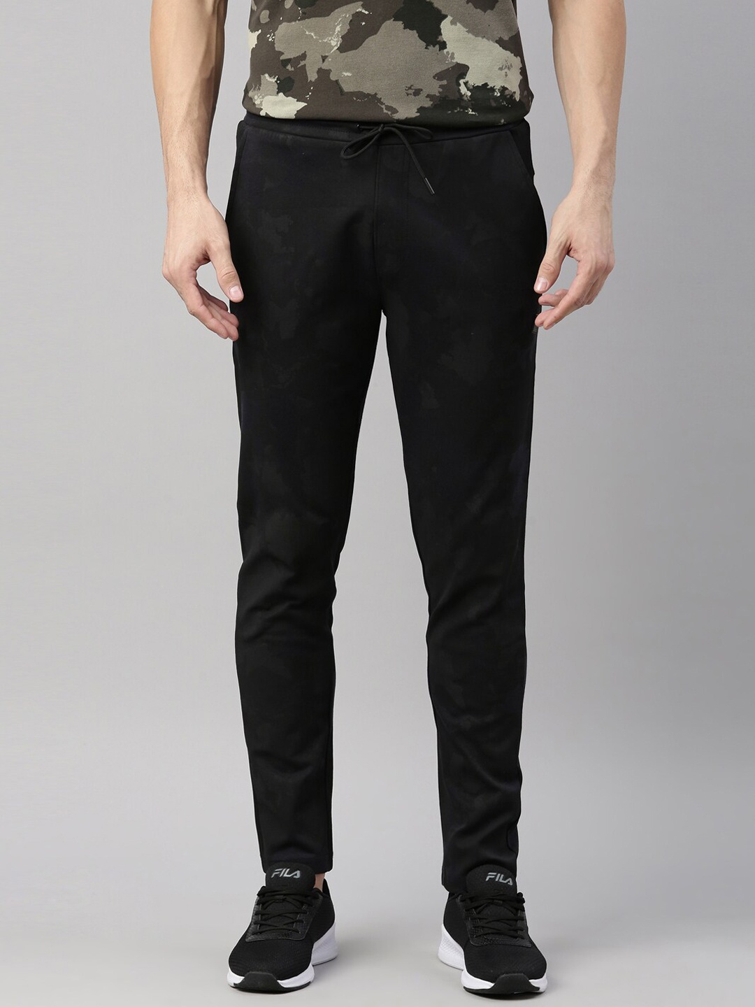 

Proline Active Men Black Solid Cotton Track Pants