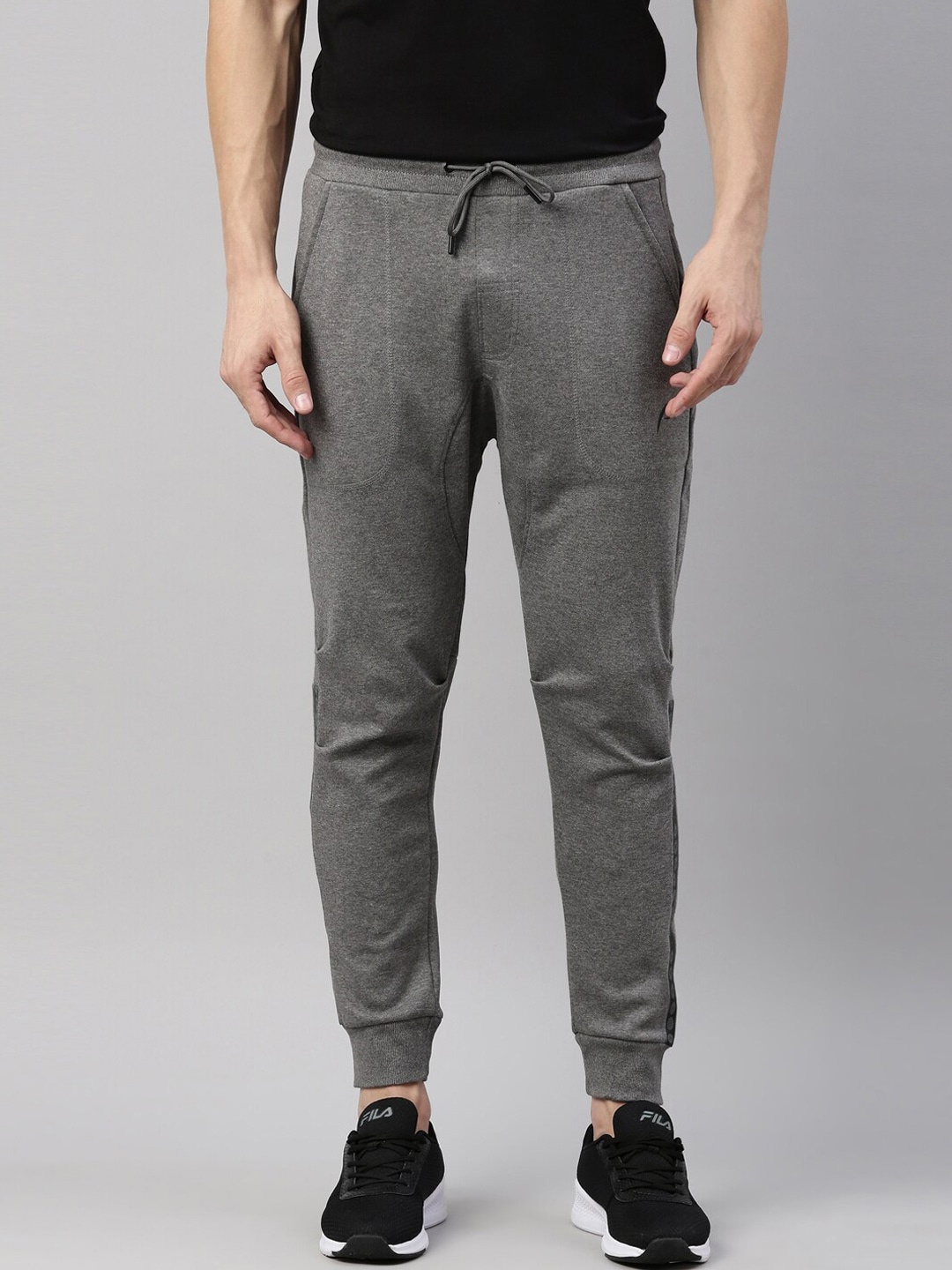 

Proline Active Men Grey Solid Cotton Joggers