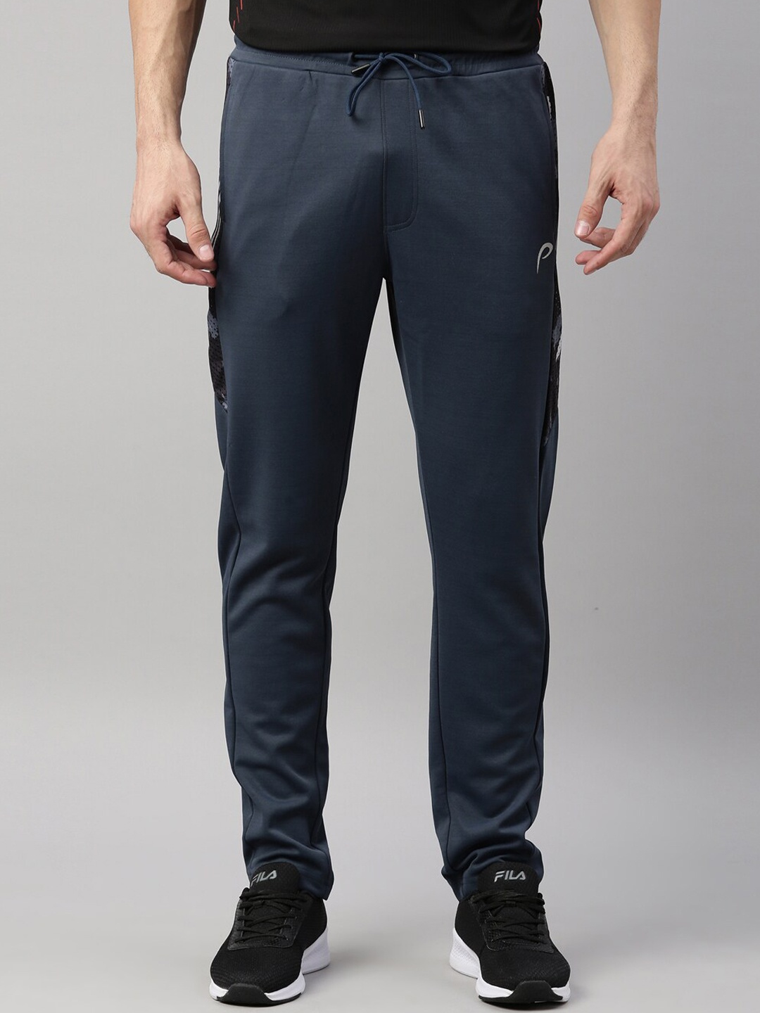 

Proline Active Men Grey Solid Cotton Track Pant
