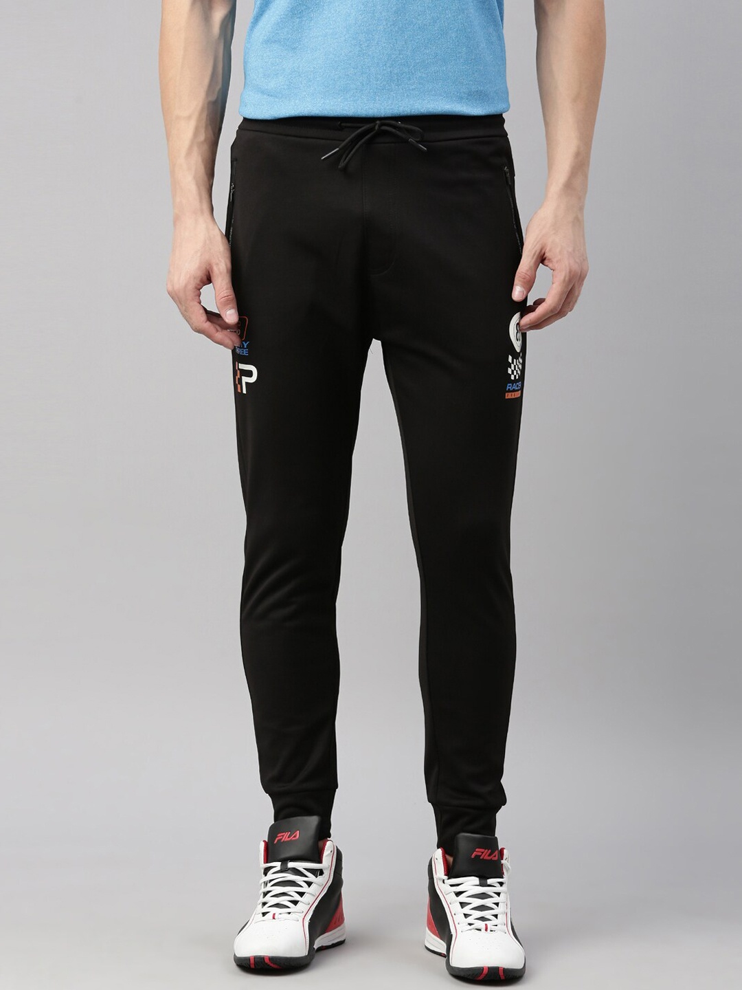 

Proline Active Men Black Solid Cotton Joggers