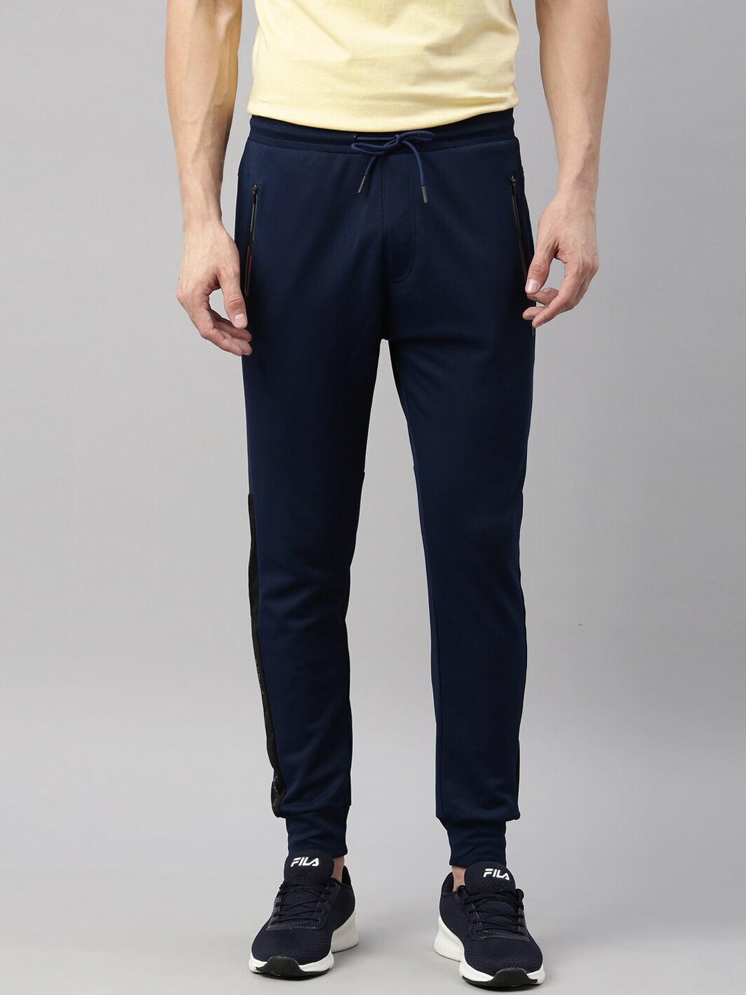 

Proline Active Men Navy Blue Solid Cotton Joggers