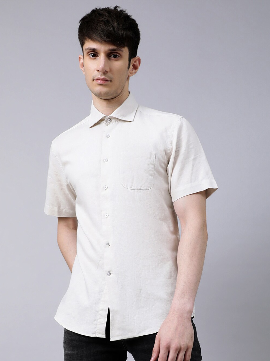 

Bruun & Stengade Men Beige Slim Fit Casual Shirt