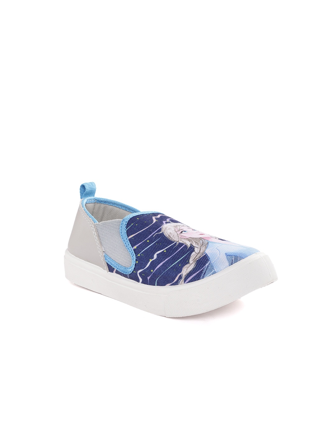 

toothless Girls Blue & Grey Frozen Printed Sneakers