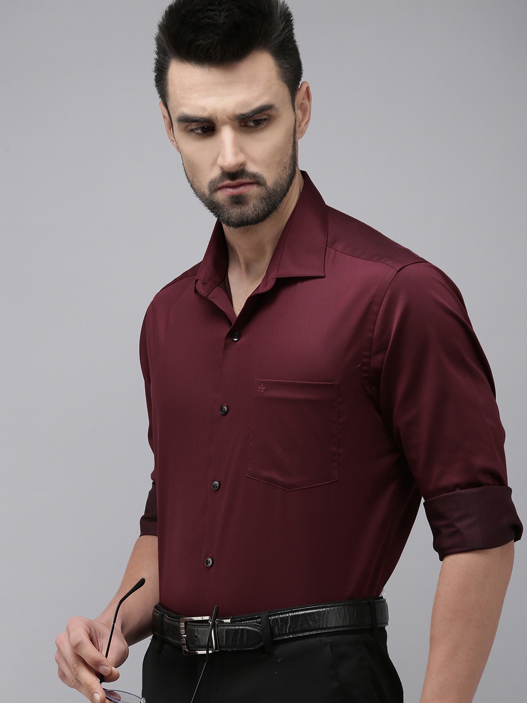 

Arrow Men Maroon Original Slim Fit Formal Shirt